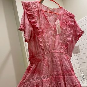 Love Shack Fancy Brand New short Pink Ombré Dress